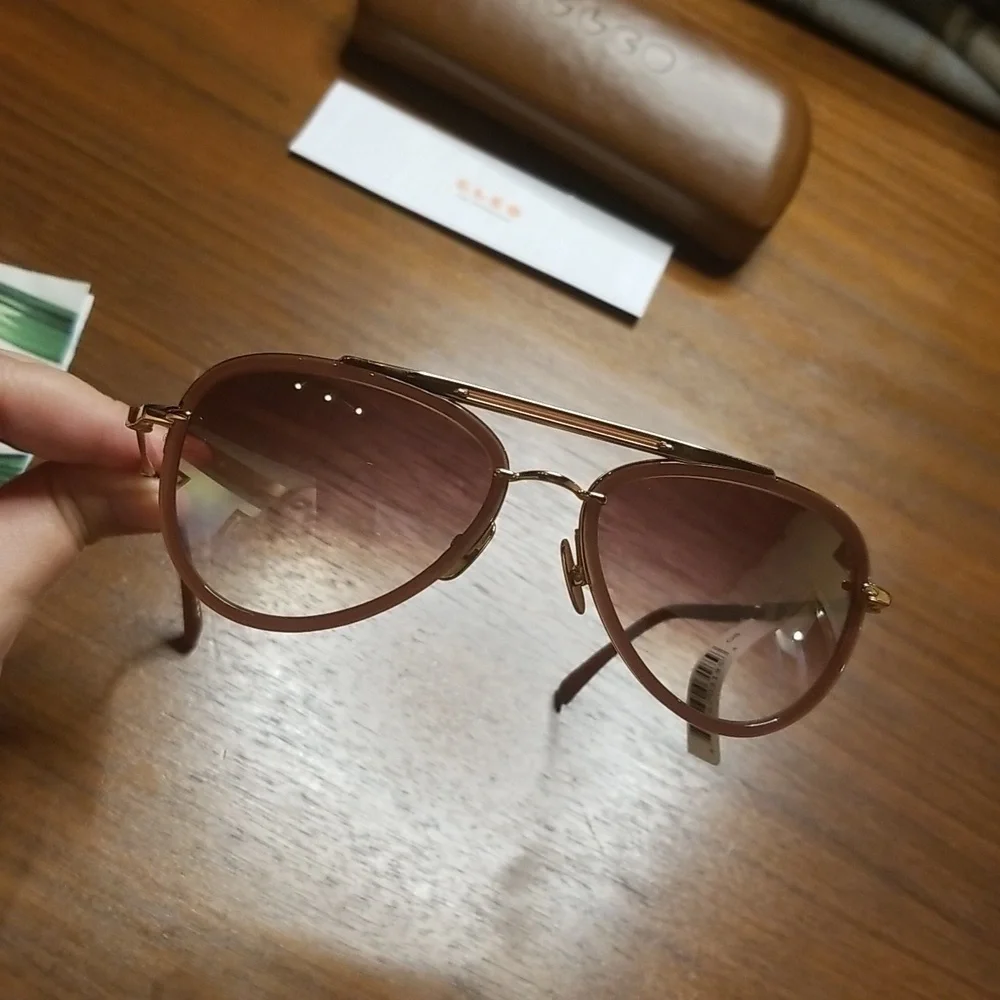 MR LEIGHT by GARRETT LEIGHT Doheny SL Sunglasses ~ Aviator Rosewood NWT